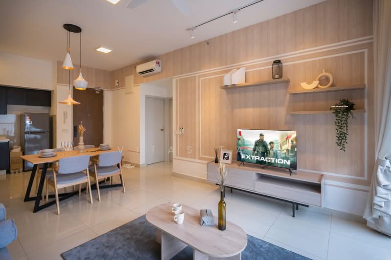 Service Residence for Rent at Setia City Residences - Vitas Tan - Living Room - PropertyGuru.com.my