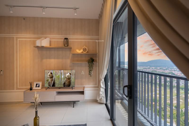 Service Residence for Rent at Setia City Residences - Vitas Tan - Living Room - PropertyGuru.com.my