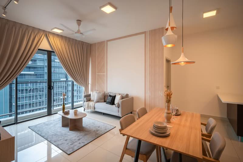 Service Residence for Rent at Setia City Residences - Vitas Tan - Living Room - PropertyGuru.com.my