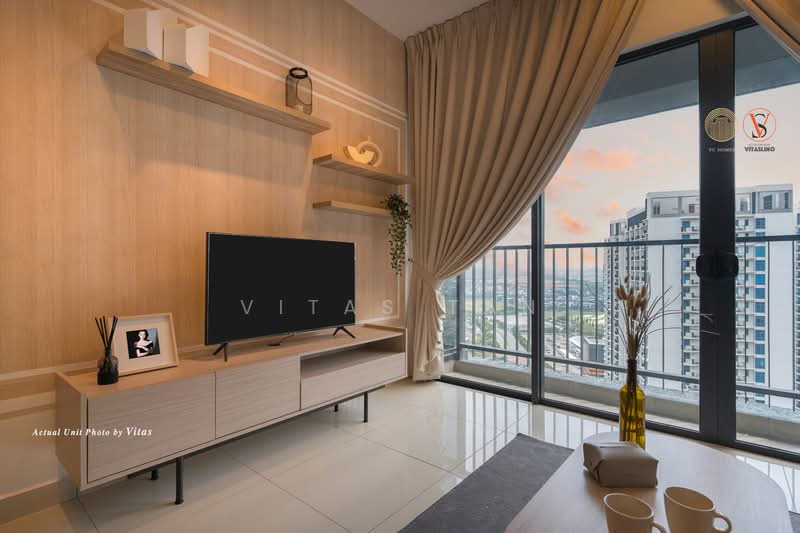 Service Residence for Rent at Setia City Residences - Vitas Tan - Living Room - PropertyGuru.com.my