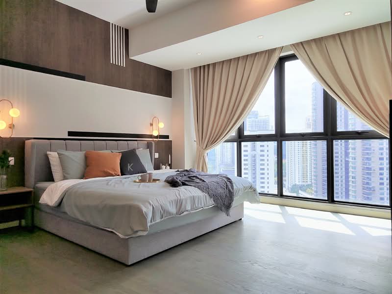 Service Residence for Rent at Ooak Serviced Apartments @ Kiara 163 - Kim Ling - Master Bedroom - PropertyGuru.com.my