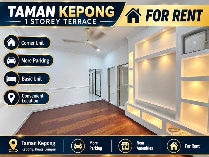 Rumah Teres 1-Tingkat untuk Disewa di Taman Kepong (Kepong) - Wilson Wong - Living Room - PropertyGuru.com.my