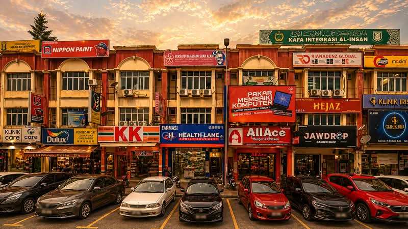 Untuk Dijual - Corner Seksyen 13 @ Shah Alam for Sale | High Traffic and Visibility
