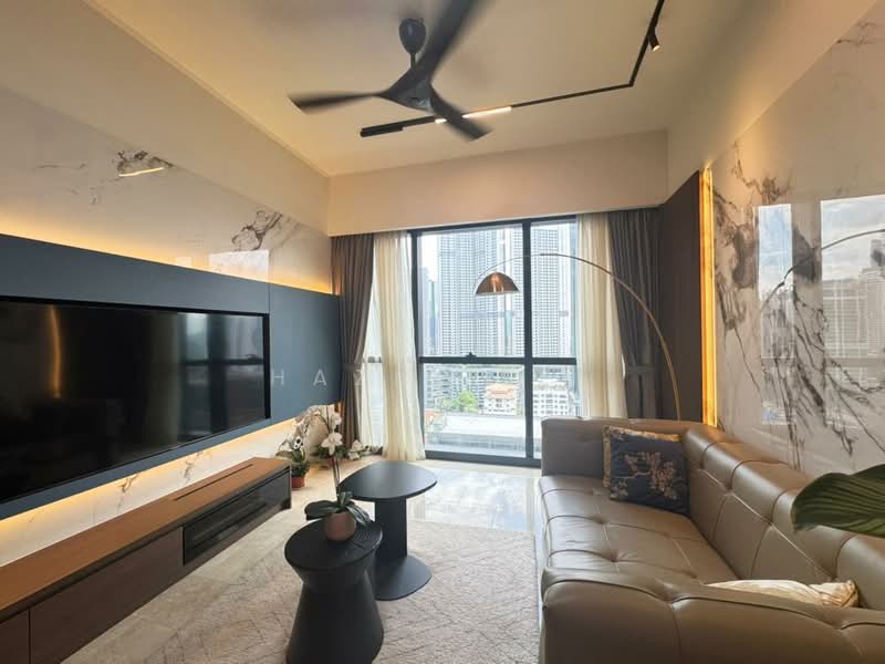 Service Residence for Rent at TRX Residences - Hazel Lee - Living Room - PropertyGuru.com.my
