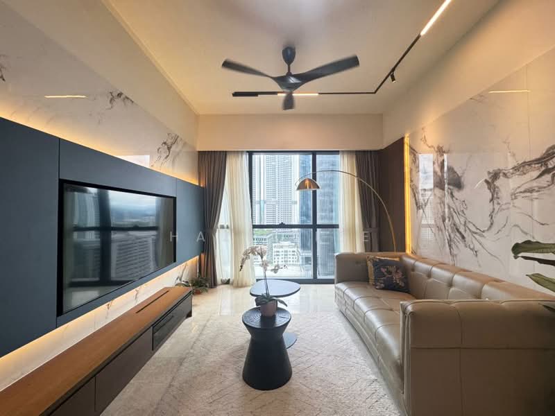 Service Residence for Rent at TRX Residences - Hazel Lee - Living Room - PropertyGuru.com.my