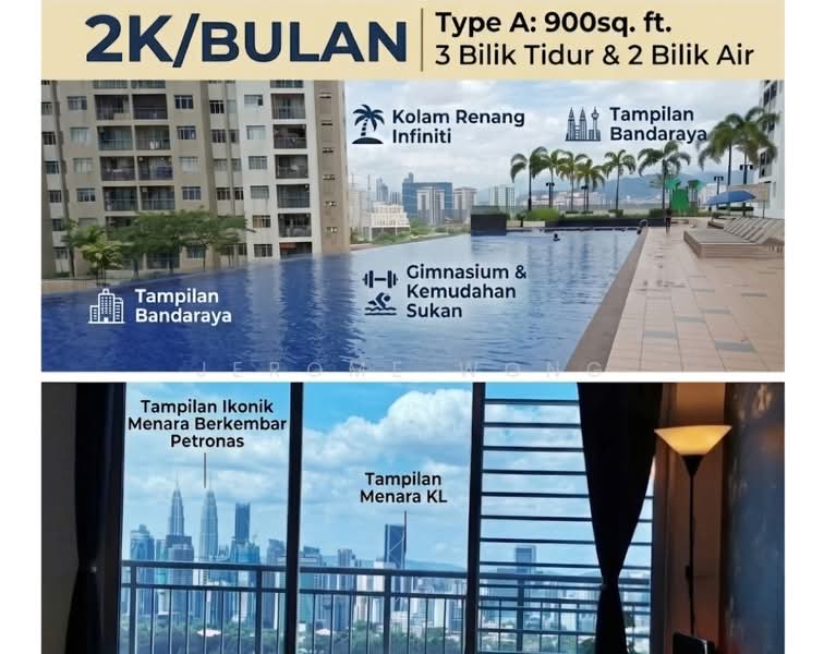 Pangsapuri untuk Disewa di Residensi Pandanmas 2 - Jerome Wong - PropertyGuru.com.my