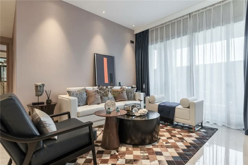 Service Residence for Sale at 8th & Stellar - Mona Hock - Living Room - PropertyGuru.com.my