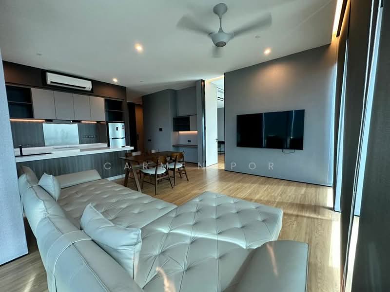 Servis Apartment untuk Disewa di City of Dreams - Carmen Por - Living Room - PropertyGuru.com.my