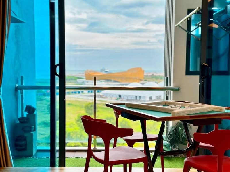Service Residence for Rent at Atlantis Residences (Pangsapuri Atlantis Kota Syahbandar) - Joanne Lim - Balcony - PropertyGuru.com.my
