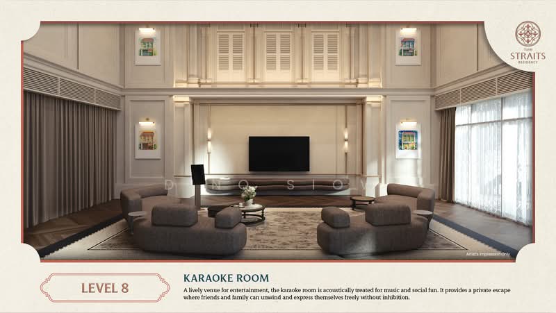 Servis Apartment untuk Dijual di Tuan Straits Residency - Dino Siow - Living Room - PropertyGuru.com.my