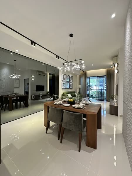 Service Residence for Sale at Southkey NADI Residences - Bella Tan - Living Room - PropertyGuru.com.my