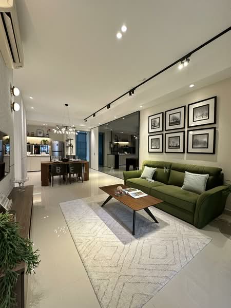Service Residence for Sale at Southkey NADI Residences - Bella Tan - Living Room - PropertyGuru.com.my