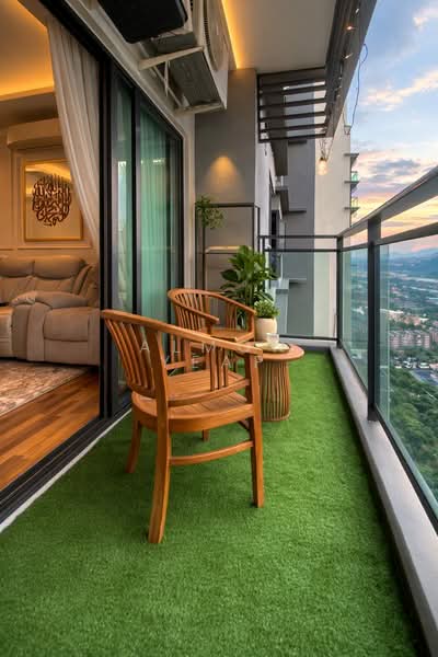 Kondominium untuk Dijual di Kaleidoscope (Residensi Setiawangsa) - Almon Yeap - Balcony - PropertyGuru.com.my