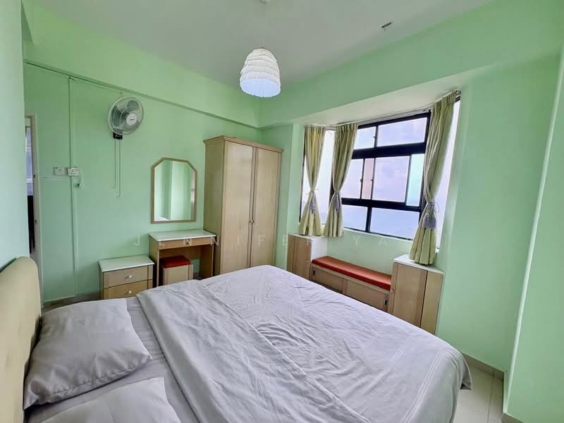 Apartment for Sale at Kempas Apartment - Jennifer Yap - Master bedroom - PropertyGuru.com.my