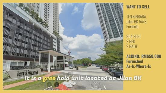 Service Residence for Sale at Ten Kinrara - Nelson Chee - PropertyGuru.com.my