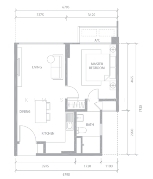 Untuk Disewa Troika Residences