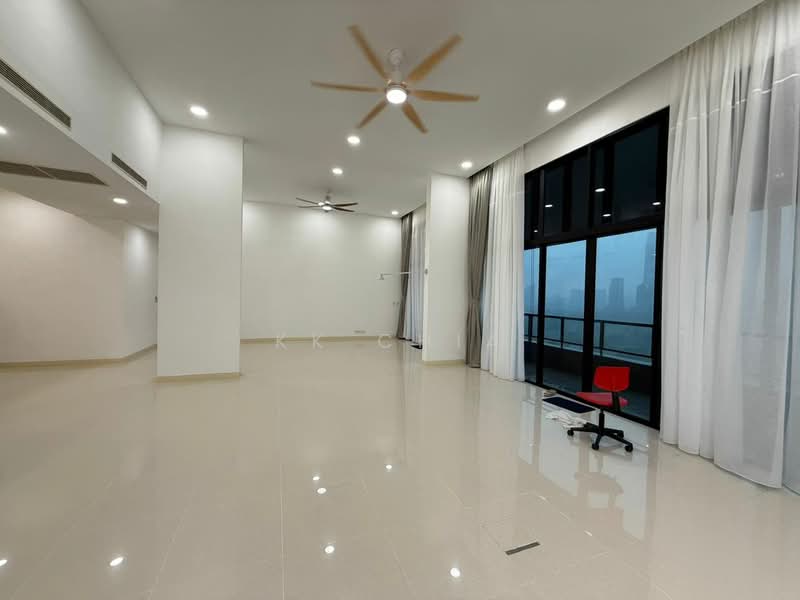 Servis Apartment untuk Disewa di G Residence - KK Chia - Living Room - PropertyGuru.com.my