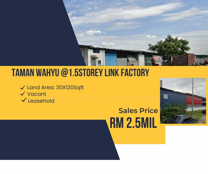 Kilang untuk Dijual di Bandar Sri Damansara (Selangor) - Kah Hee Chong - PropertyGuru.com.my