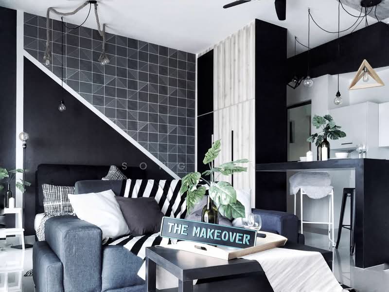 Service Residence for Rent at Cybersquare - Song Han - Living Room - PropertyGuru.com.my