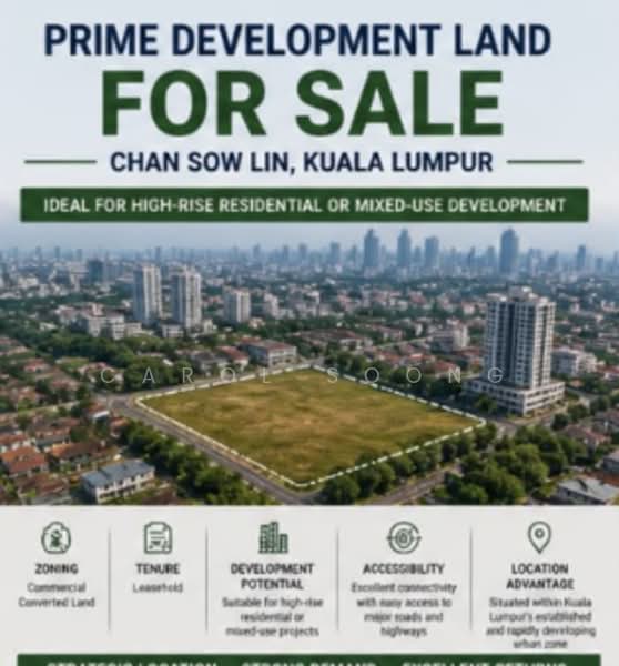 Commercial Land for Sale in Chan Sow Lin (Cheras) - Carol Soong - PropertyGuru.com.my