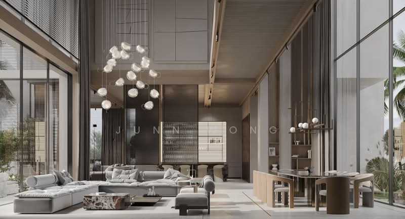 Vila Berkembar untuk Dijual di Kwasa Damansara (Sungai Buloh) - Junn Wong - Living Room - PropertyGuru.com.my