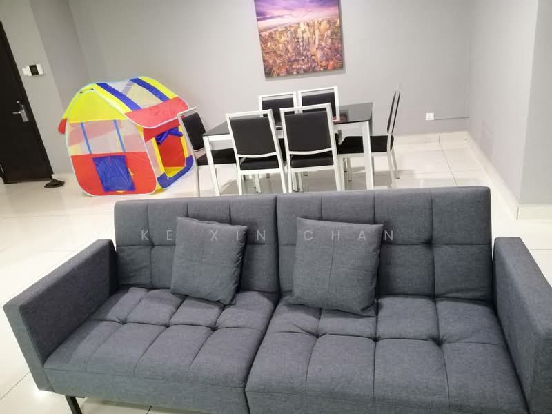 Servis Apartment untuk Dijual di TriTower Residence @ Johor Bahru Sentral - Ke Xin Chan - Living Room - PropertyGuru.com.my