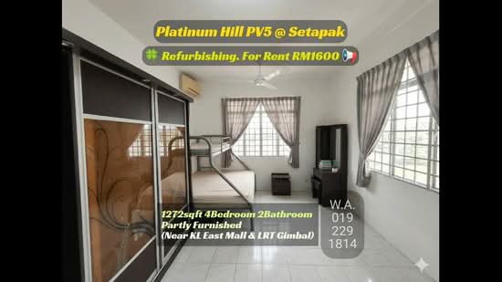 Kondominium untuk Disewa di Platinum Hill PV 5 - Wincent Chuah - PropertyGuru.com.my