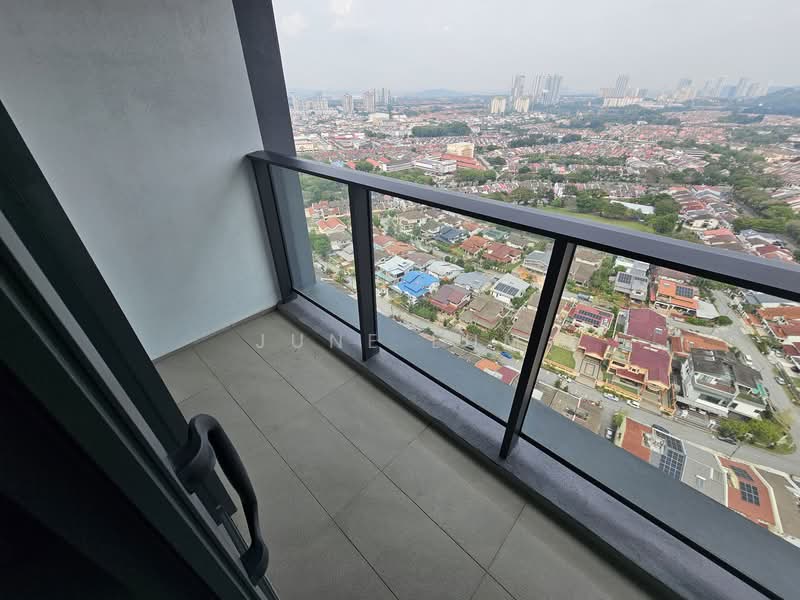 Service Residence for Sale at Megah Rise - June Lum - Balcony - PropertyGuru.com.my