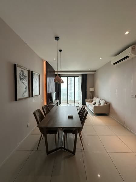Condominium for Sale at The Elysia Park Residence - Bella Tan - Living Room - PropertyGuru.com.my