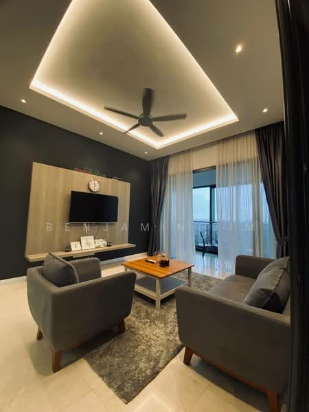 Service Residence for Rent at The Astaka @ 1 Bukit Senyum - Benjamin Lim - Living Room - PropertyGuru.com.my