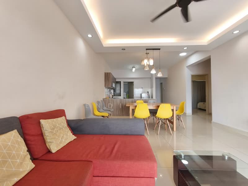 Servis Apartment untuk Disewa di SetiaWalk - Fendi tan - Living Room - PropertyGuru.com.my