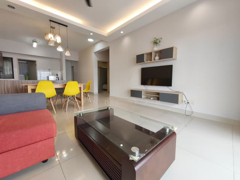 Servis Apartment untuk Disewa di SetiaWalk - Fendi tan - Living Room - PropertyGuru.com.my