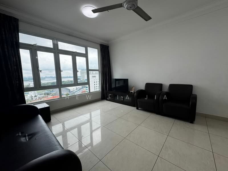 Servis Apartment untuk Disewa di Pangsapuri Tanah Emas (Golden Sands) - Chew Jia Jia - Living Room - PropertyGuru.com.my