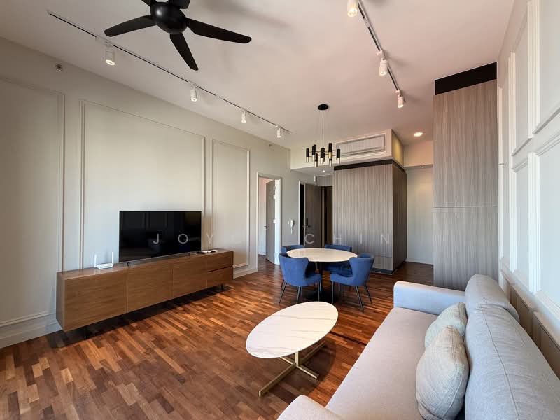 Service Residence for Sale at Straits Residences - Joyce Chin - Living Room - PropertyGuru.com.my
