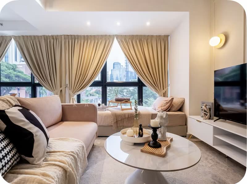 Service Residence for Sale at Agile Bukit Bintang - Kathy Yap - Living Room - PropertyGuru.com.my