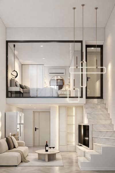 Service Residence for Sale at Aricia Residences - CJ Yew - Living Room - PropertyGuru.com.my