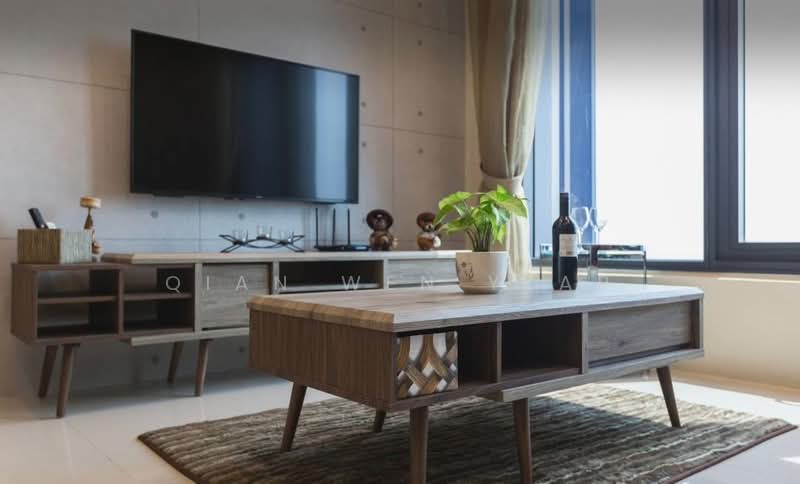 Servis Apartment untuk Dijual di Tropicana 218 Macalister - Qian Wen Yeap - Living Room - PropertyGuru.com.my