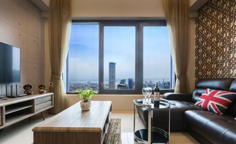 Servis Apartment untuk Dijual di Tropicana 218 Macalister - Qian Wen Yeap - Living Room - PropertyGuru.com.my