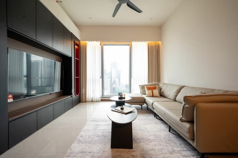 Servis Apartment untuk Disewa di Core Residence @ TRX - Keith Foo - Living Room - PropertyGuru.com.my