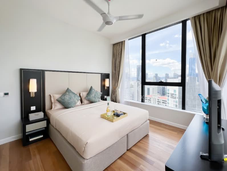 Service Residence for Rent at Pavilion Ceylon Hill - Bee Lee Ku - Master Bedroom - PropertyGuru.com.my