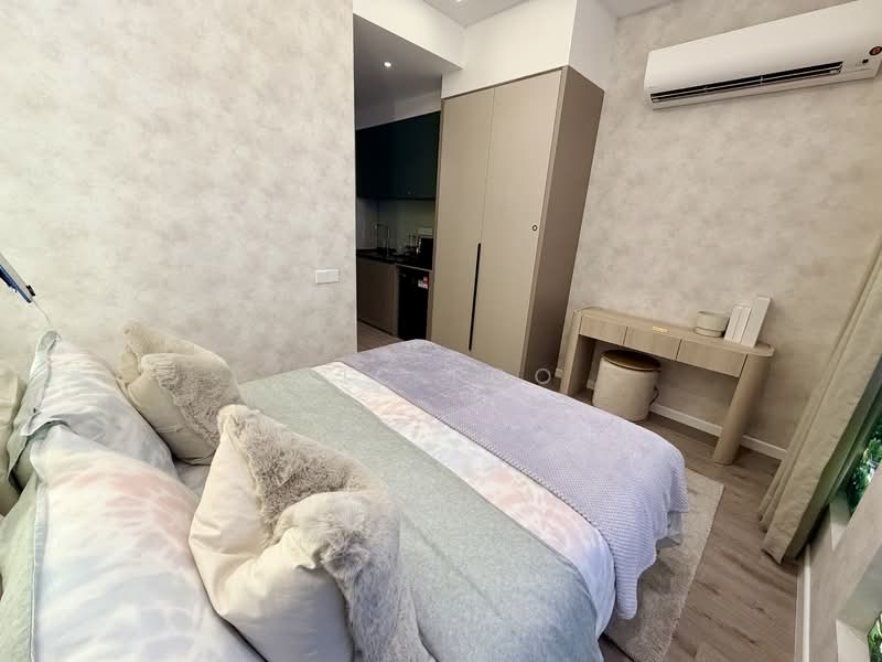 Service Residence for Sale at The Queenwoodz @ Bukit Jalil - Ric Foo - Cozy Bedroom with Soft Natural Light - PropertyGuru.com.my