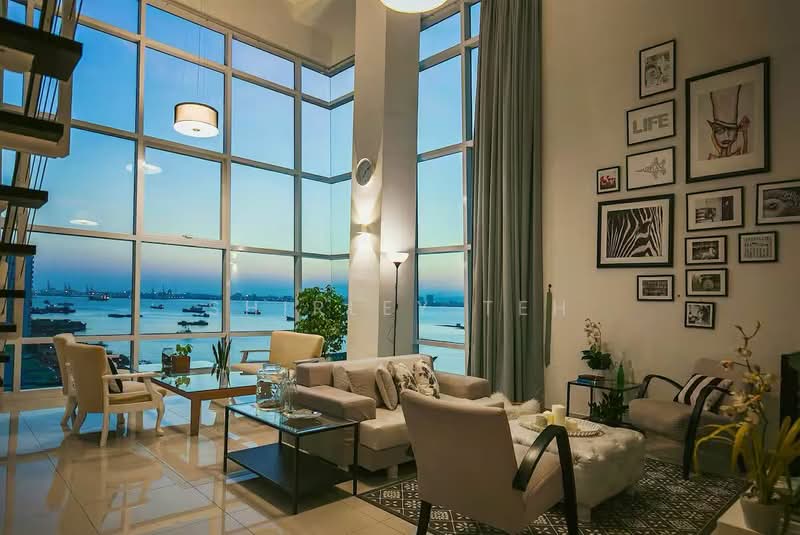 Servis Apartment untuk Disewa di Maritime Suite - Shirley Teh - Living Room - PropertyGuru.com.my