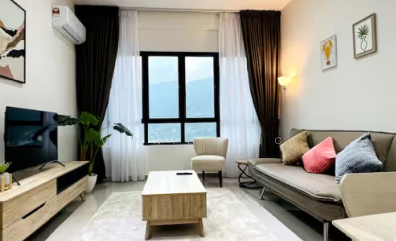 Service Residence for Sale at Gaya Residency - Vinnie Tang - Living Room - PropertyGuru.com.my