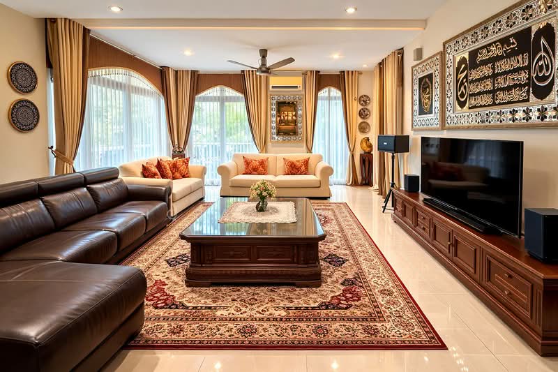 Rumah Banglo untuk Dijual di Presint 16 (Putrajaya) - Iqbal Rafei - Living Room - PropertyGuru.com.my