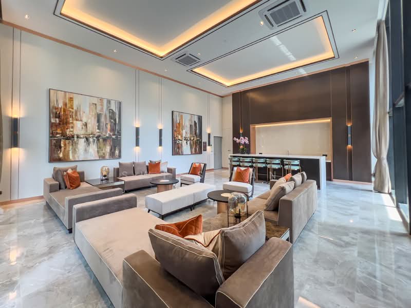 Service Residence for Rent at Pavilion Ceylon Hill - Swiss Tan - Living Room - PropertyGuru.com.my