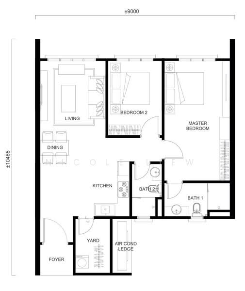 Kondominium untuk Dijual di Eco Bloom - Nicole Liew - Living Room - PropertyGuru.com.my