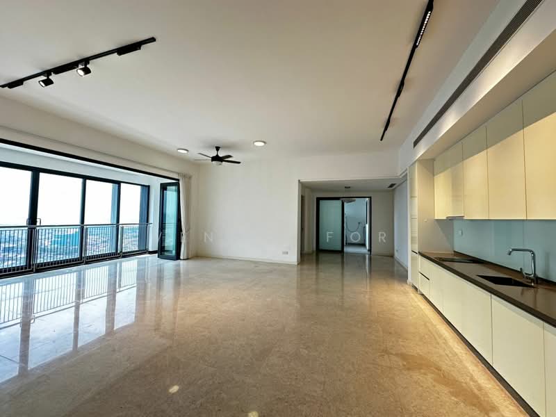 Servis Apartment untuk Disewa di The Astaka @ 1 Bukit Senyum - Venica For - Living Room - PropertyGuru.com.my