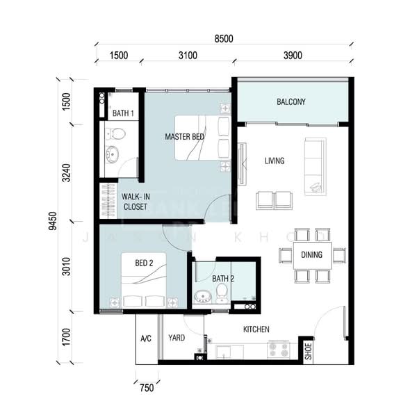 Service Residence for Sale at 8Scape Residence @ Sutera - Jason Khoo - PropertyGuru.com.my