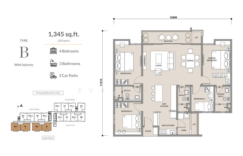 Kondominium untuk Dijual di Mutiara Lake Puchong - Evans Ee - PropertyGuru.com.my