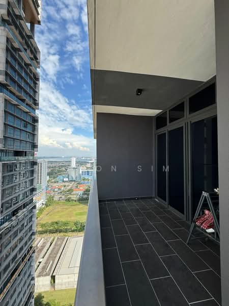 Service Residence for Sale at Setia Sky 88 - Jason Sim - Balcony - PropertyGuru.com.my
